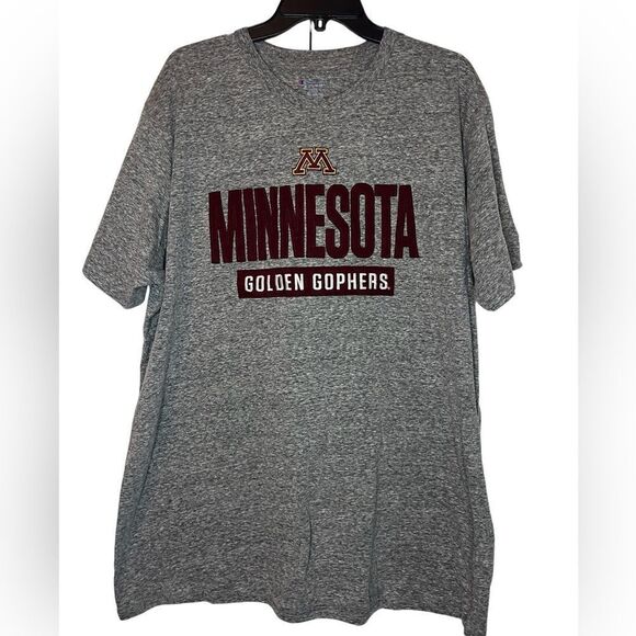 CHAMPION MINNESOTA GOLDEN GOPHERS GRAY TSHIRT‎ MENS SIZE 2XL - Picture 3 of 9